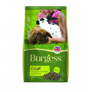 Burgess Excel - Rabbit Adult Nuggets with Mint 2kg